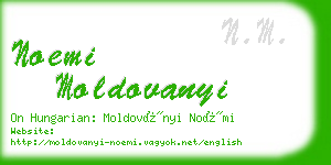 noemi moldovanyi business card